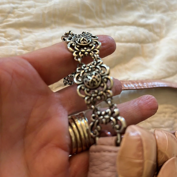 Rare Brighton Rosalie pink Leather Shoulder Handbag Vintage - Picture 12 of 13